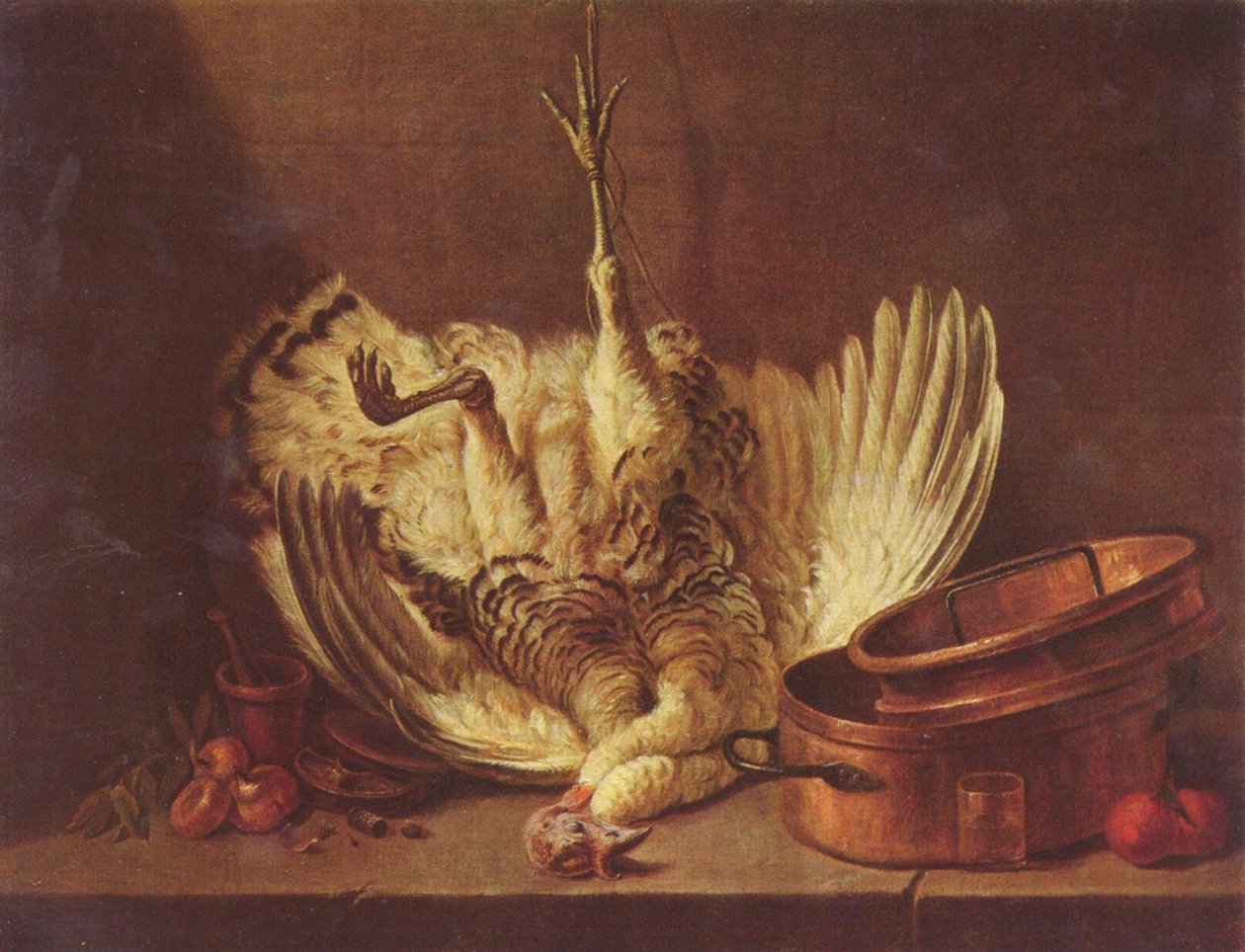Nature morte avec une dinde suspendue - Jean Baptiste Simeon Chardin