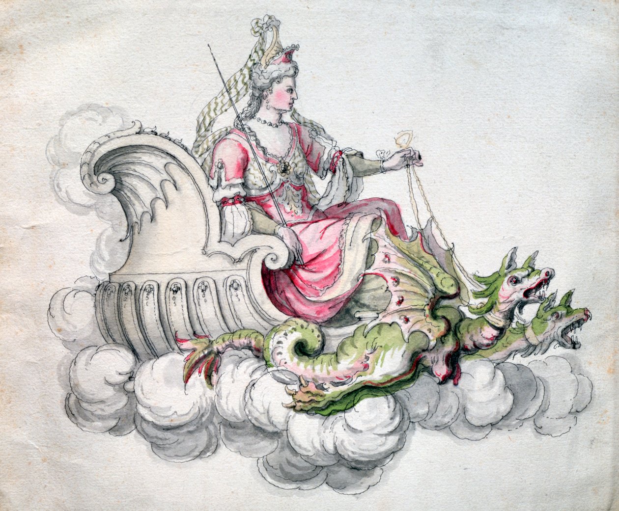 Chaise de Médée - Jean Berain, Jean Baptiste Lully