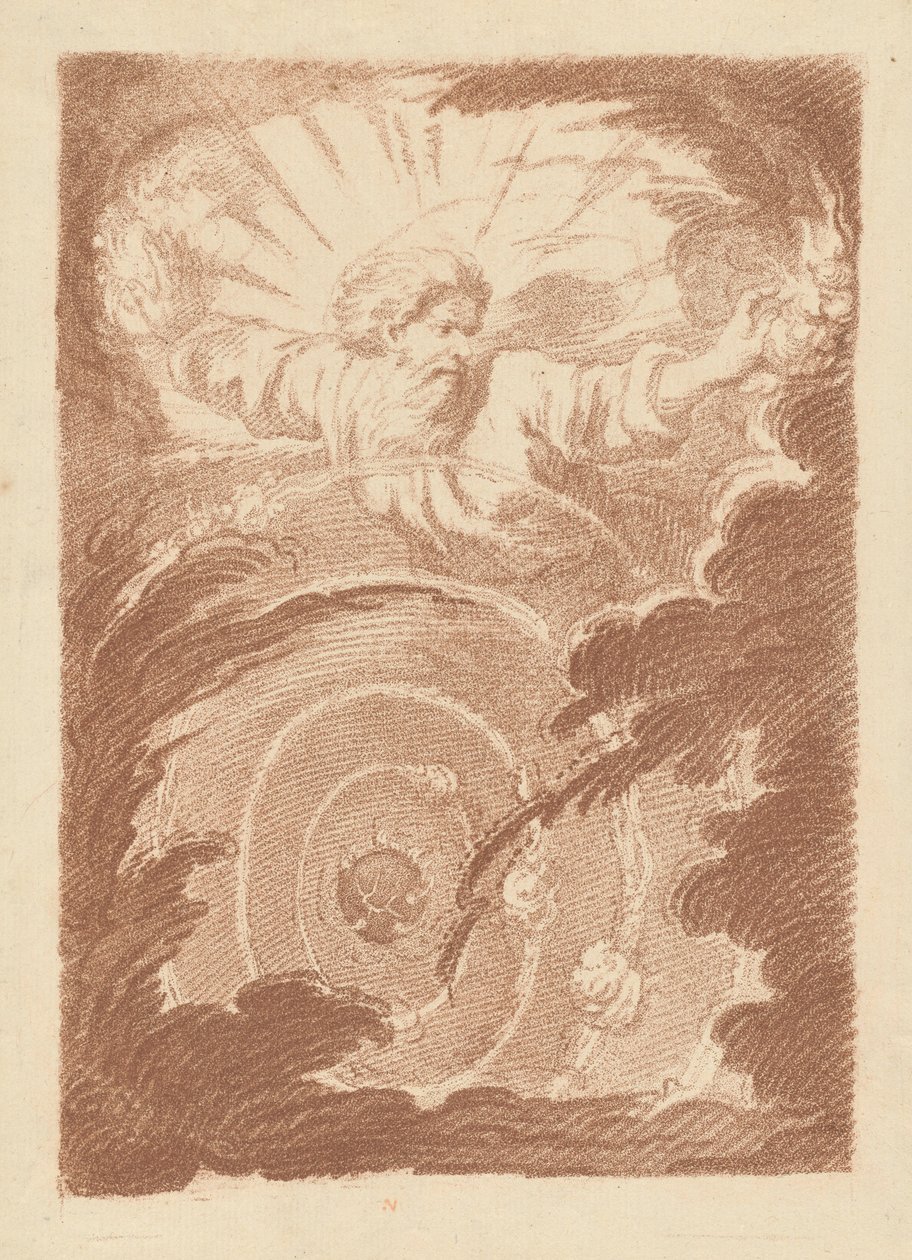 Dieu le Père créant les cieux - Jean Charles François
