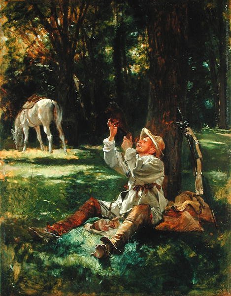 Repos des cavaliers, 1876 - Jean Charles Meissonier