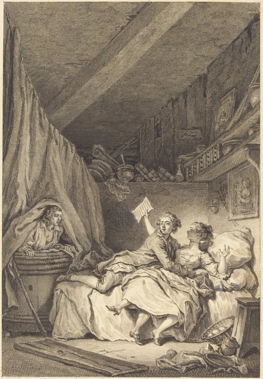 Le savetier - Jean Dambrun after Jean Honoré Fragonard