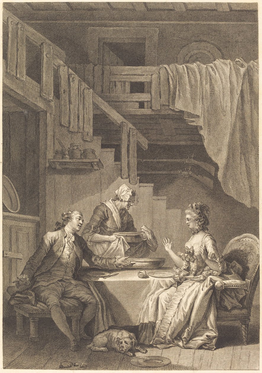 Le Faucon - Jean Dambrun and Jean Baptiste Tilliard after Jean Honoré Fragonard
