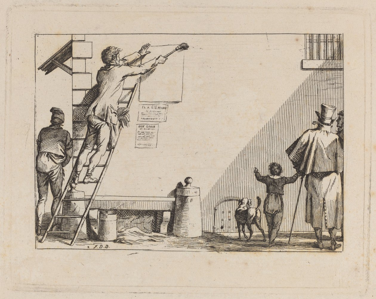Scène de rue - Jean Duplessis Bertaux