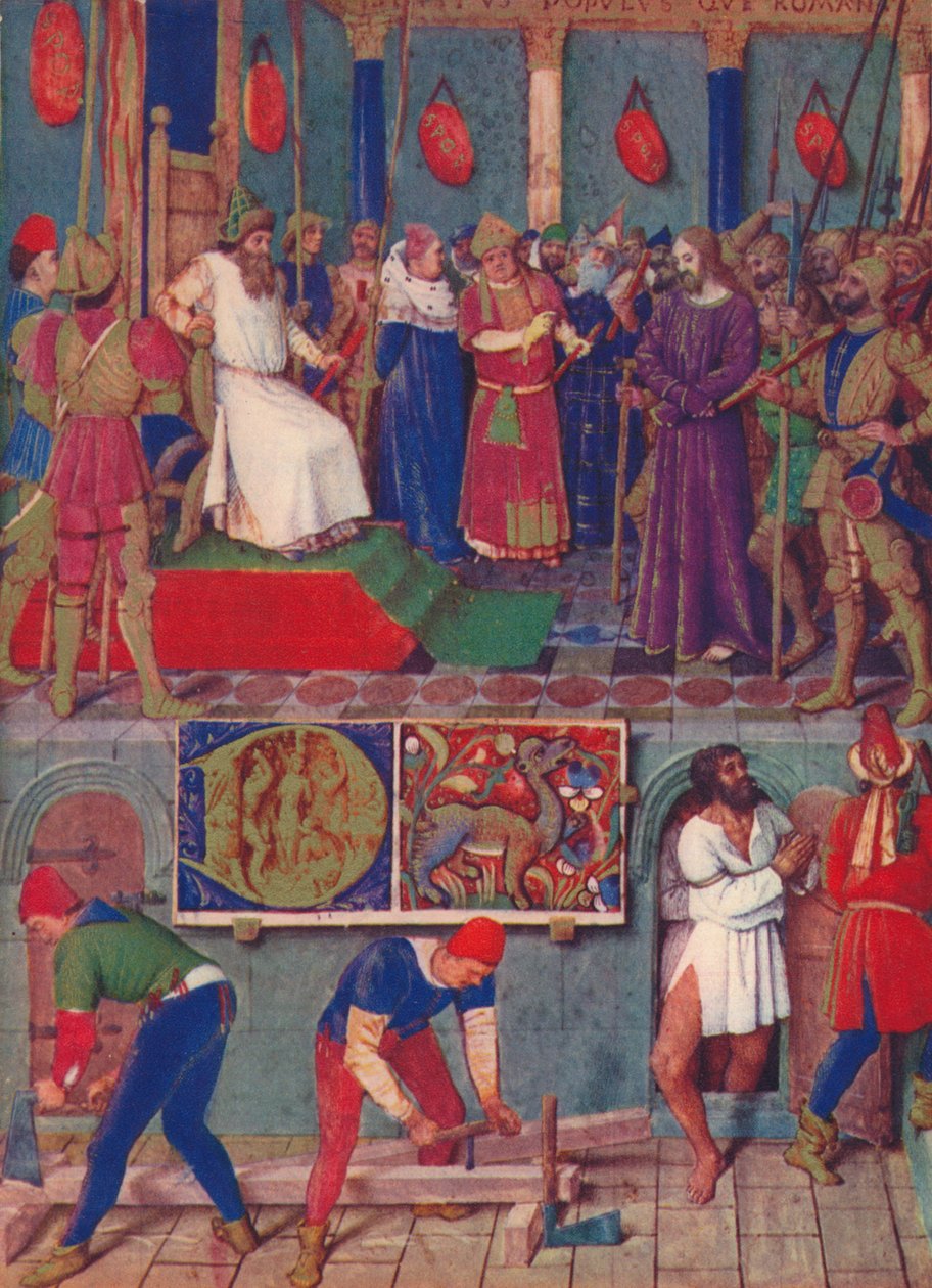 Jésus devant Ponce Pilate, vers 1455, 1939 - Jean Fouquet