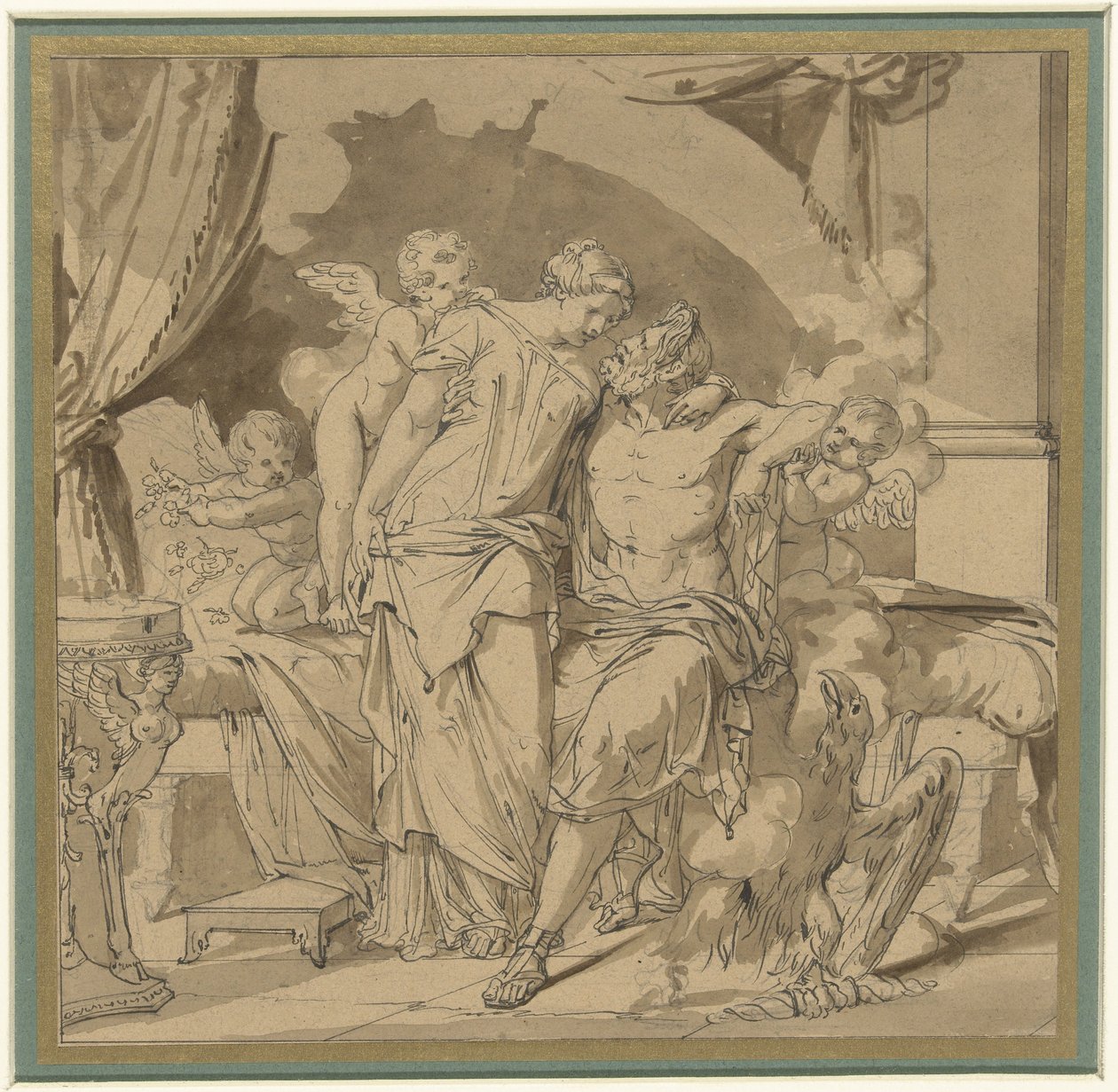 Jupiter et Junon en étreinte - Jean Francois Bosio