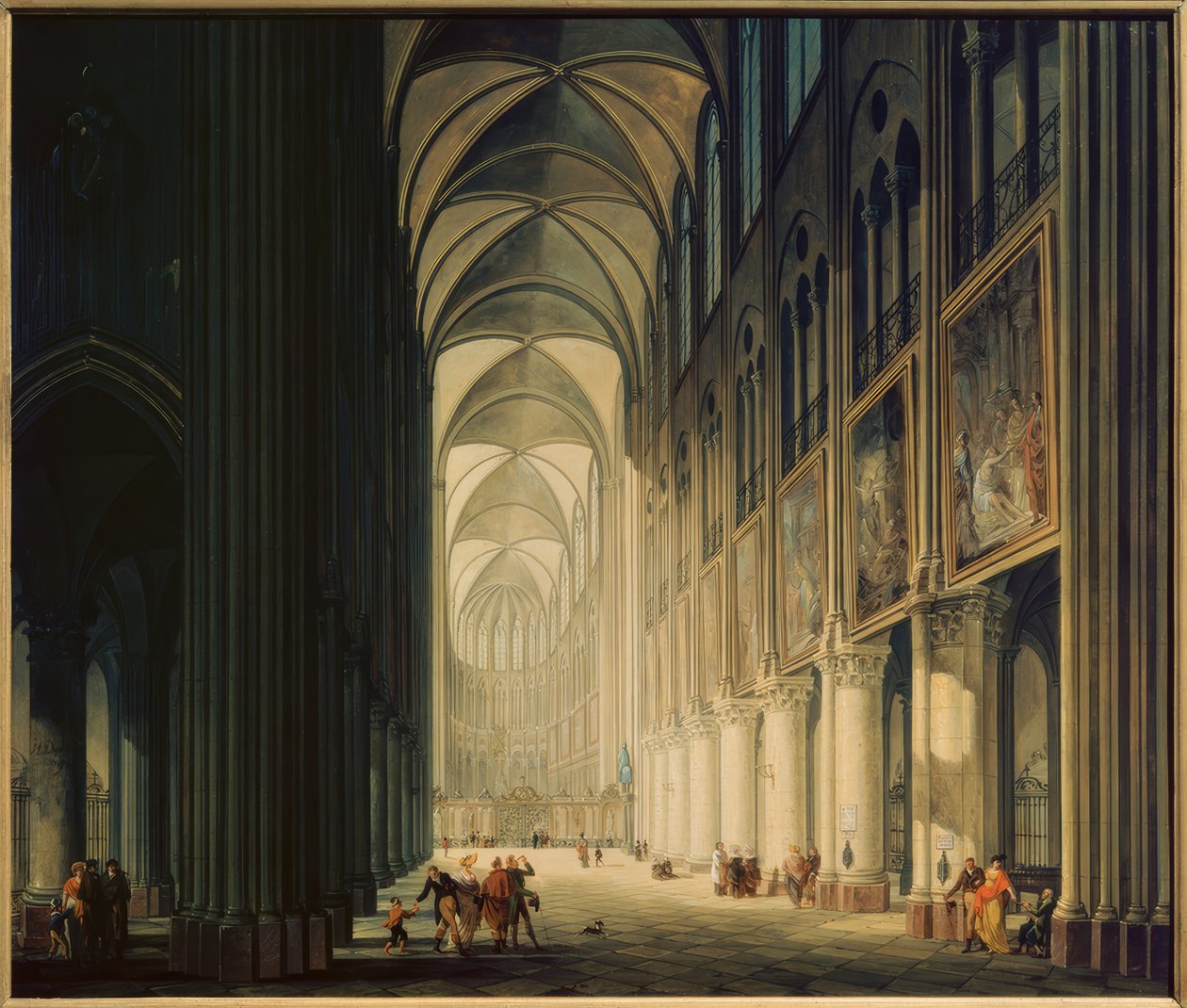 Vue intérieure de Notre-Dame 1789 - Jean Francois Depelchin