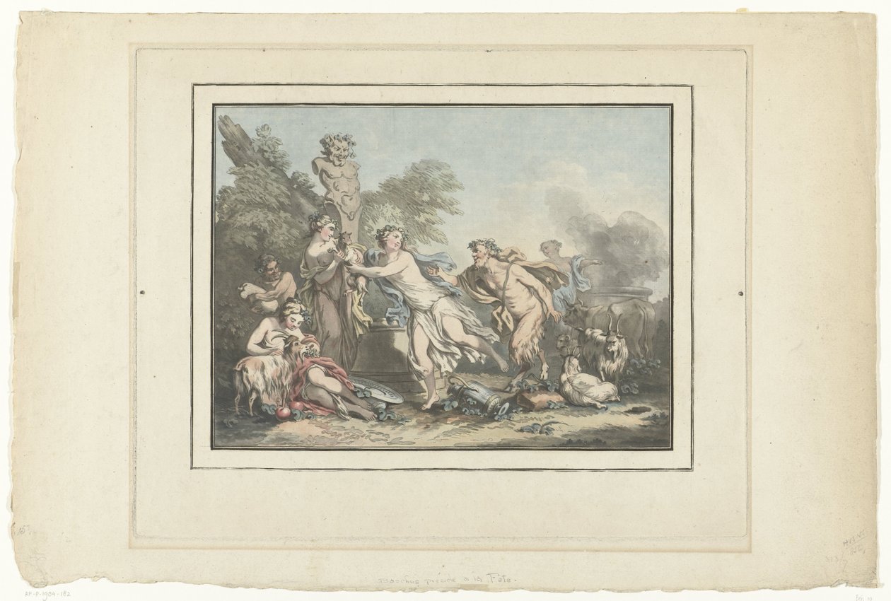 Bergères et satyres - Jean Francois Janinet