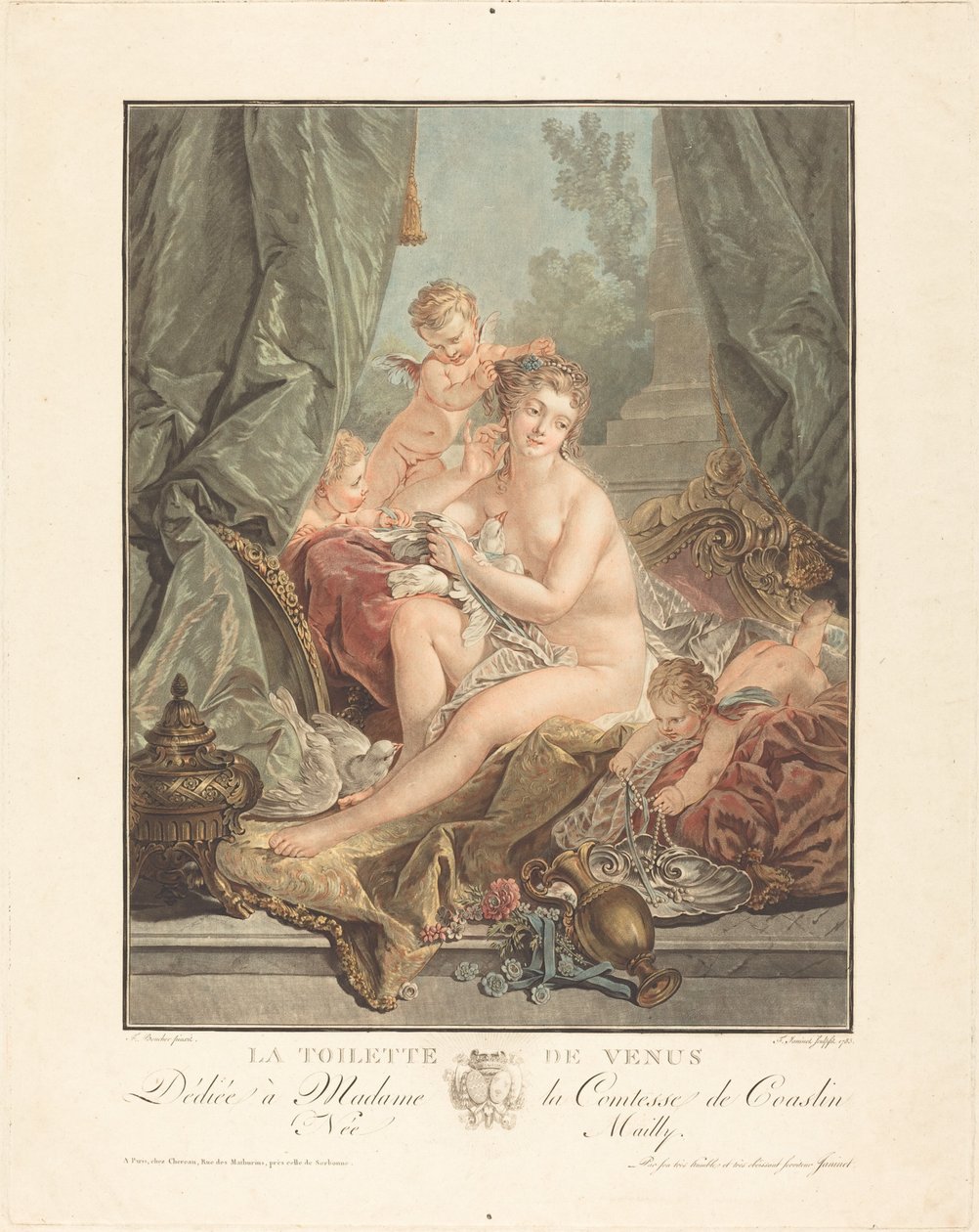 La toilette de Vénus, 1783 - Jean Francois Janinet