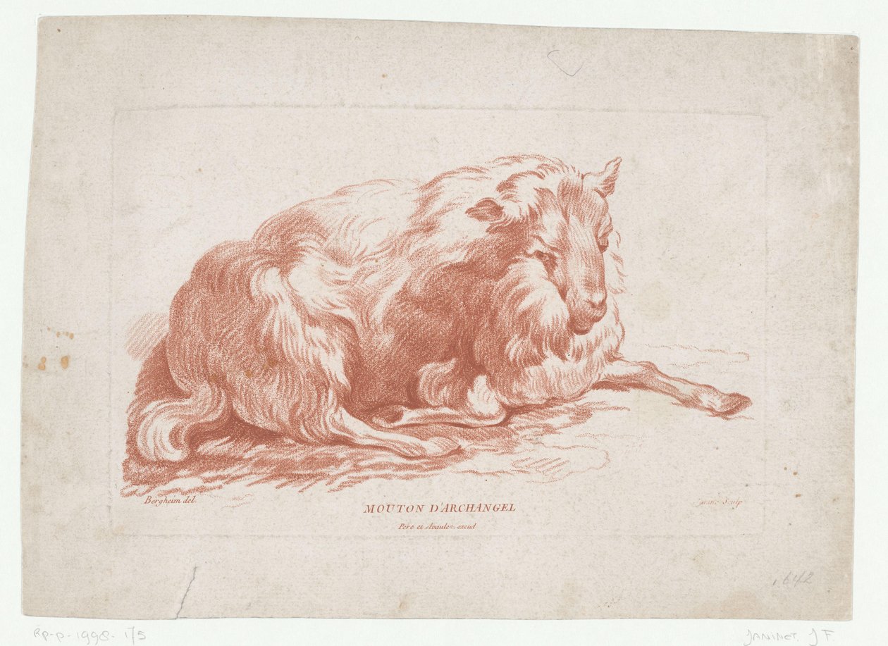 Mouton couché - Jean Francois Janinet