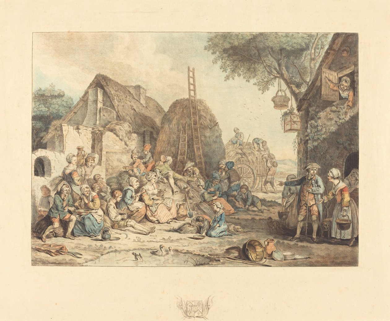 Le Déjeuner des moissonneurs, 1774 - Jean Francois Janinet