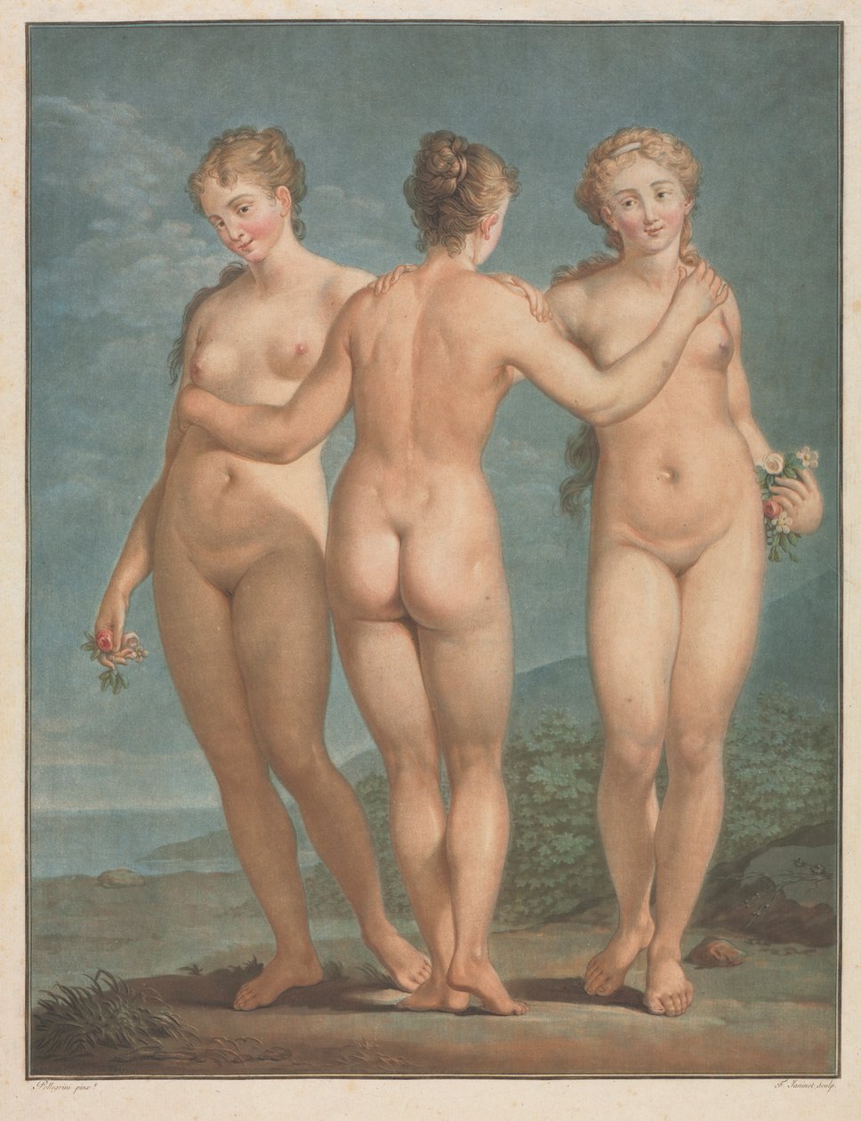 Les Trois Grâces, 1786 - Jean Francois Janinet