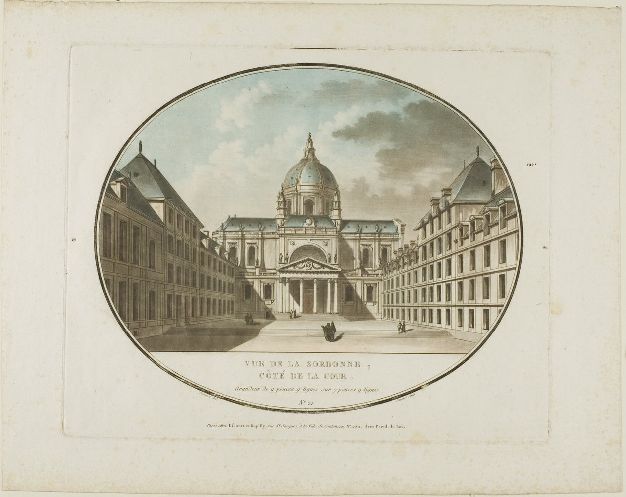 Vue de la Sorbonne - Jean Francois Janinet