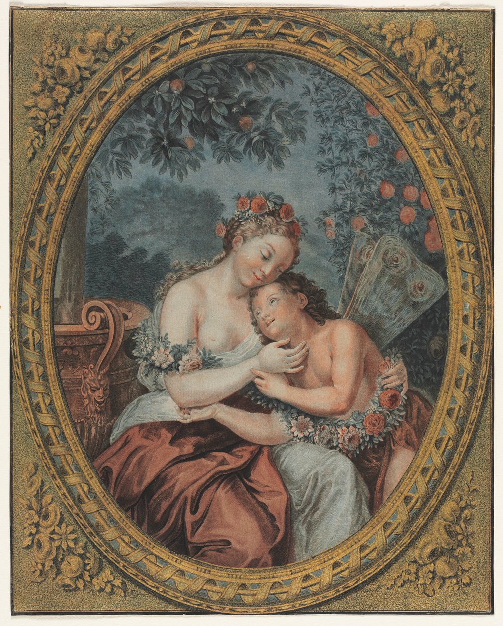 Zéphyr et Flore - Jean Francois Janinet