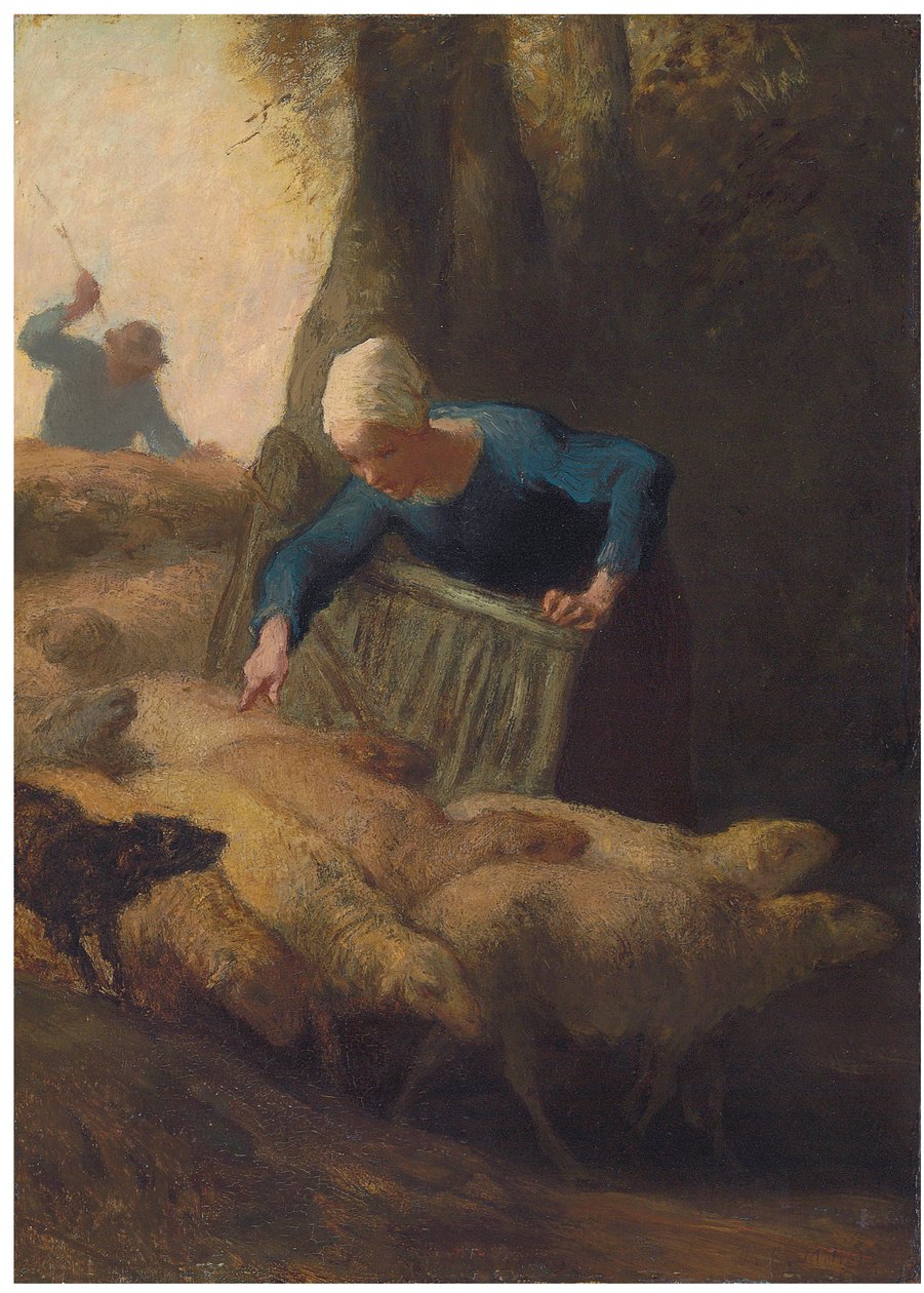 Comptant le troupeau, 1847-49 - Jean Francois Millet