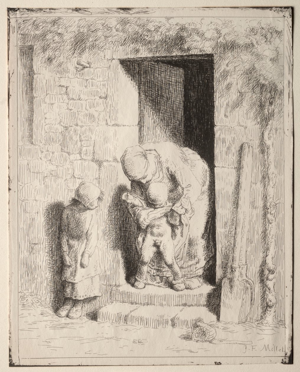 Précaution maternelle - Jean Francois Millet