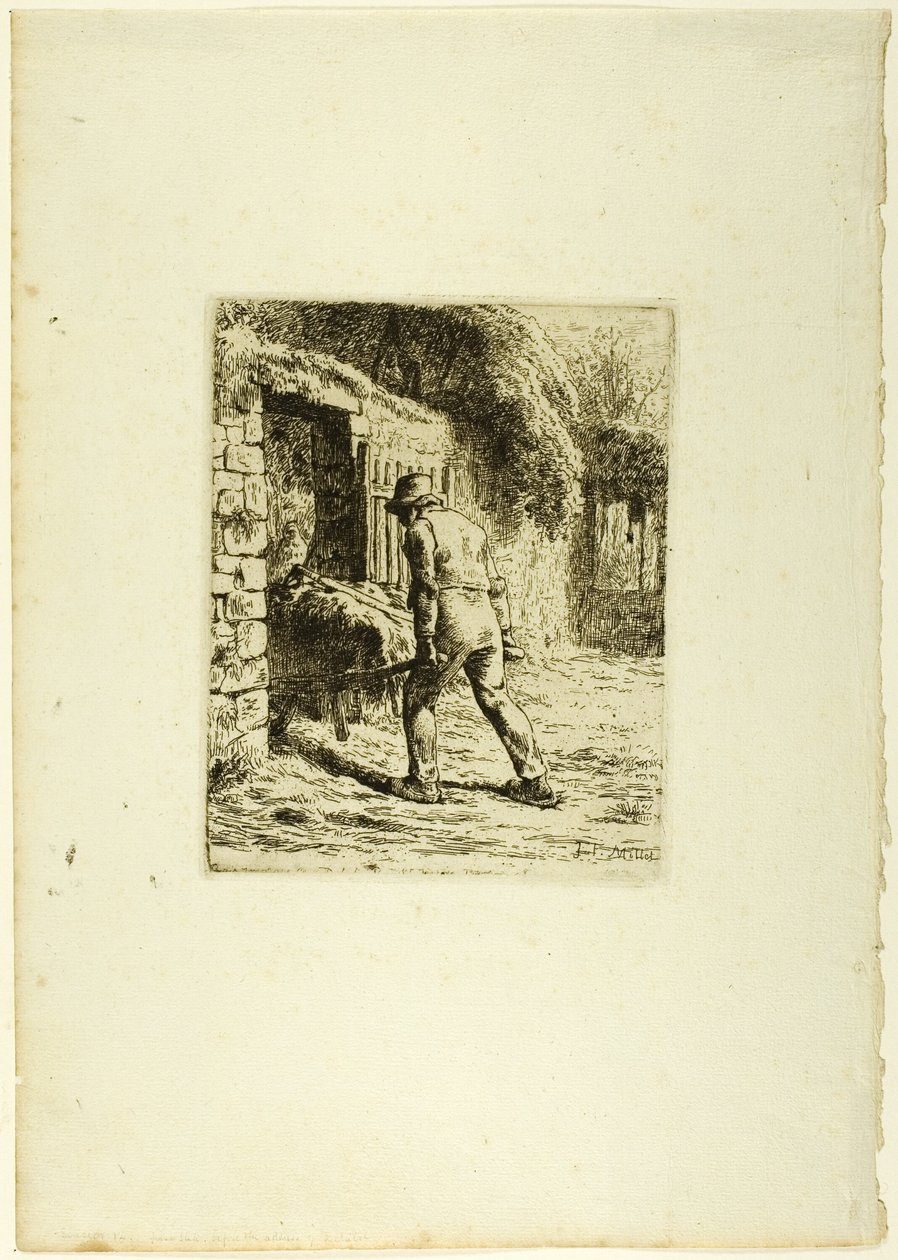 Paysanne avec une Brouette - Jean Francois Millet
