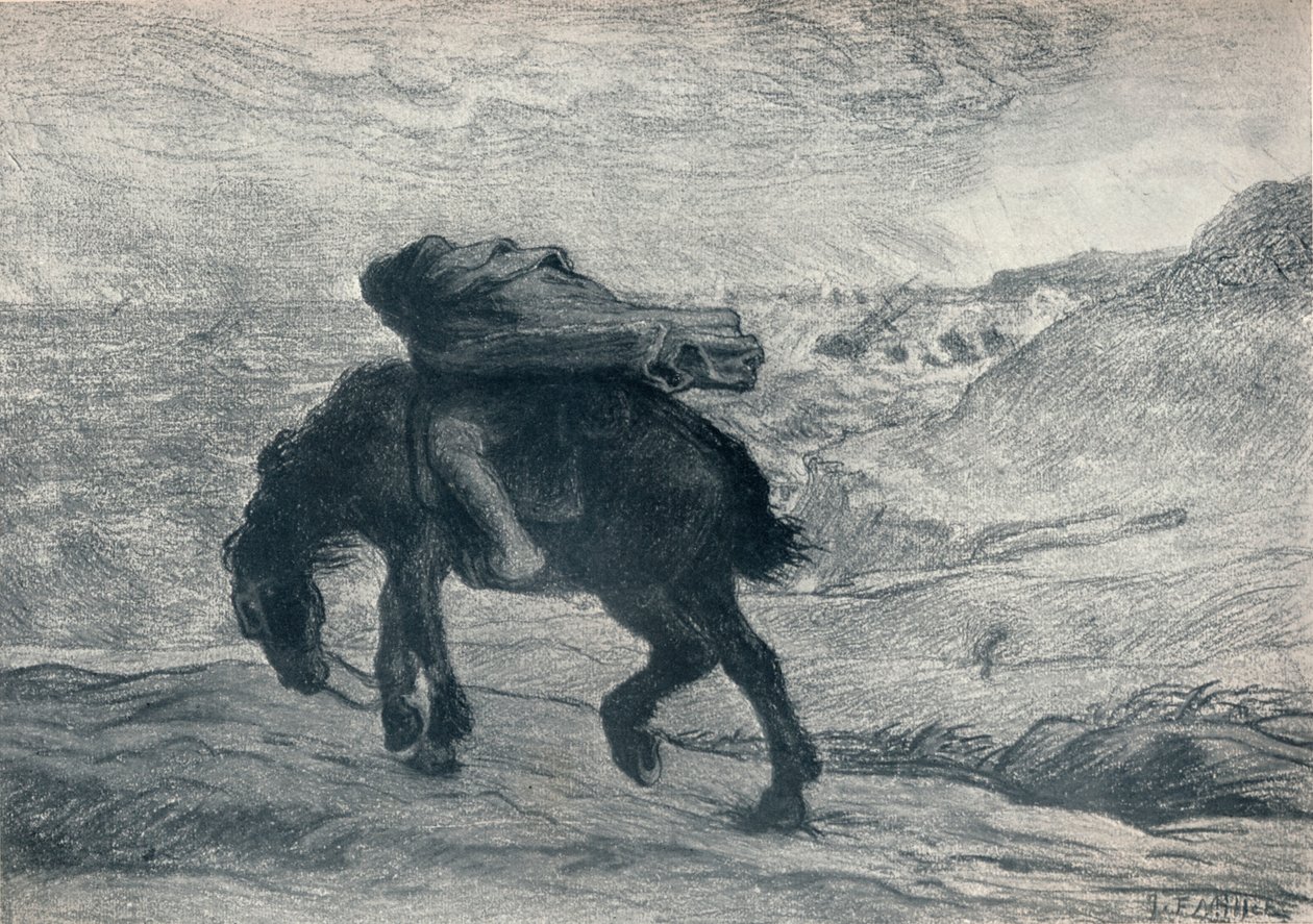 Phébus et Borée - Jean Francois Millet