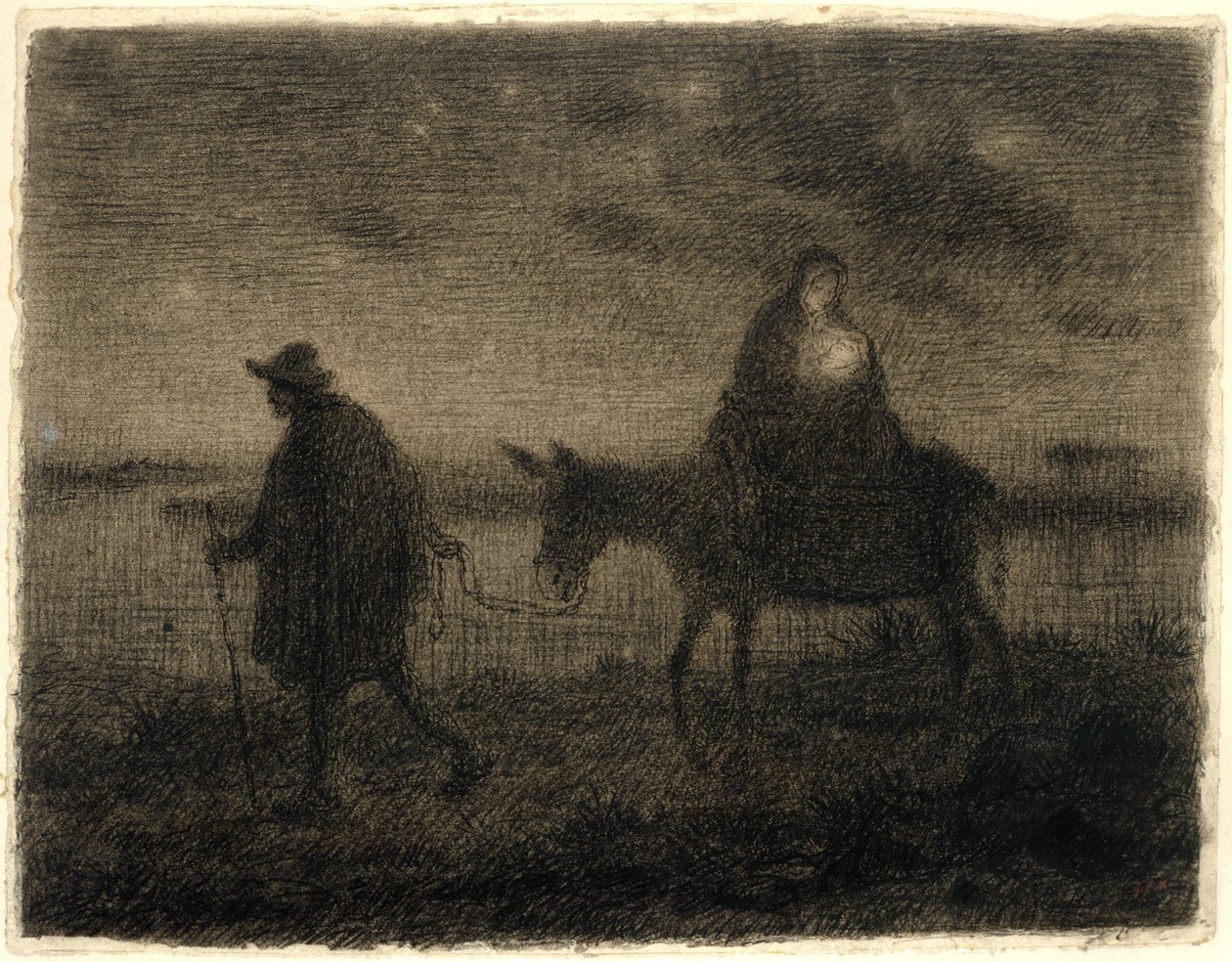 La Fuite en Égypte, c.1864 - Jean Francois Millet