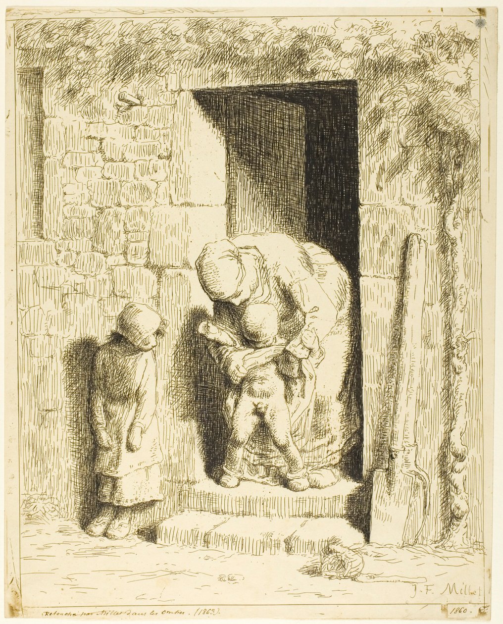 La précaution maternelle - Jean Francois Millet