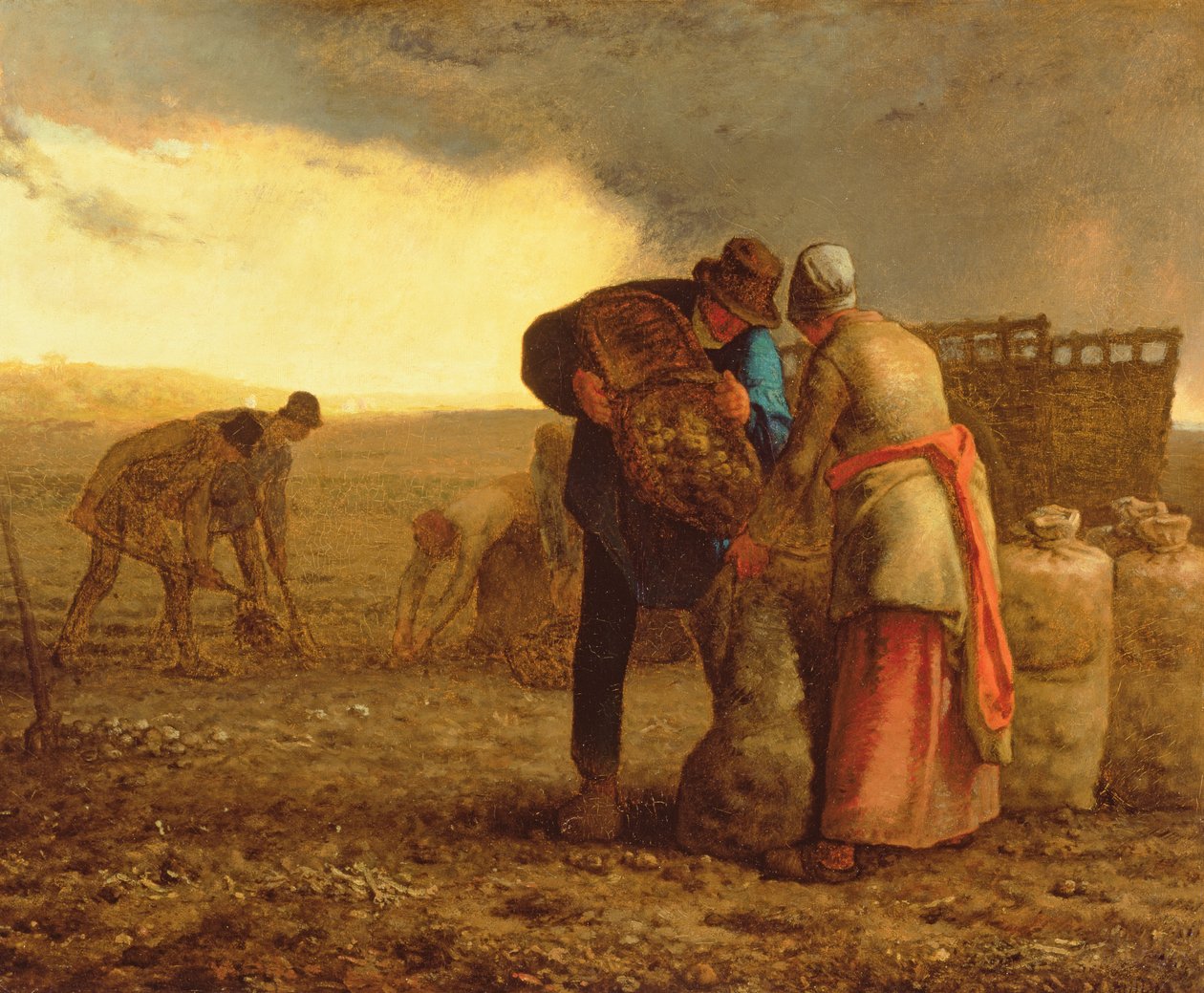 La Récolte des pommes de terre, 1855 - Jean Francois Millet