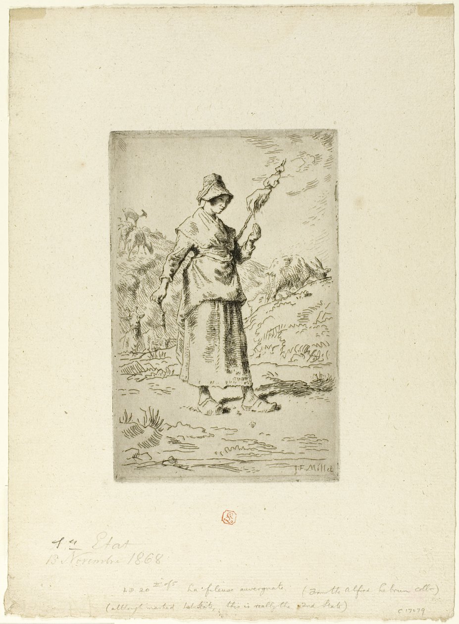 Le fou - Jean Francois Millet