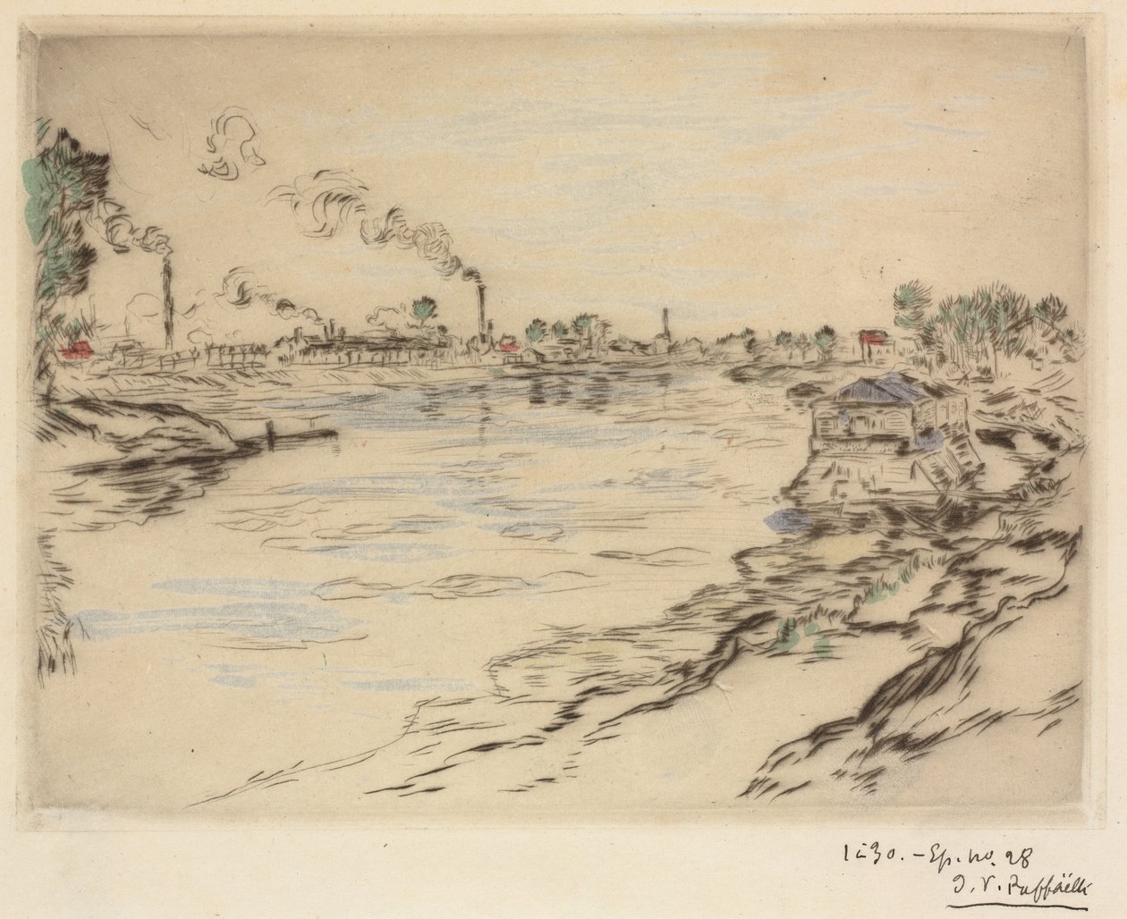 La Seine, à Asnières, 1894 - Jean Francois Raffaelli