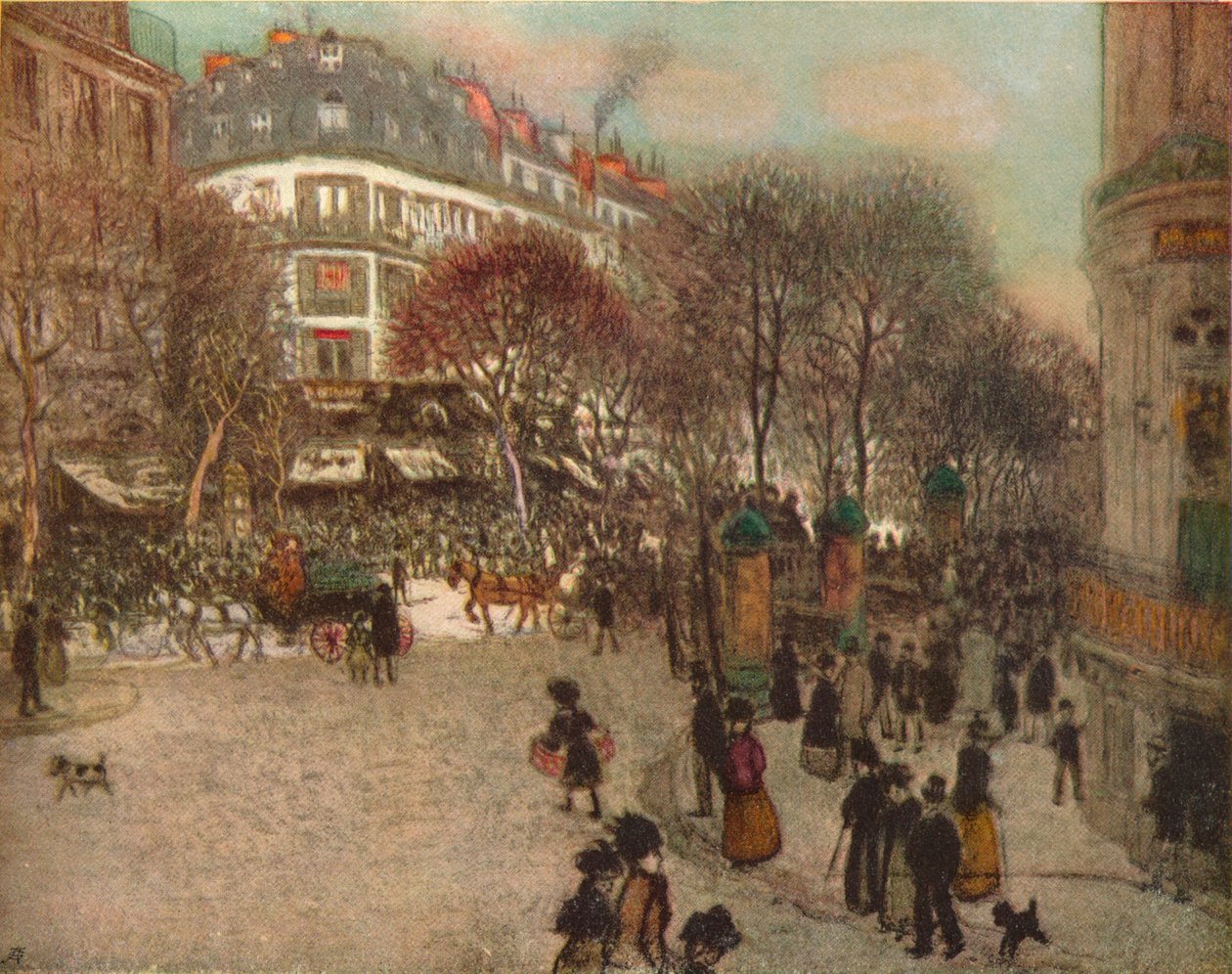 Le Boulevard des Italiens, Paris, vers 1908 - Jean Francois Raffaelli