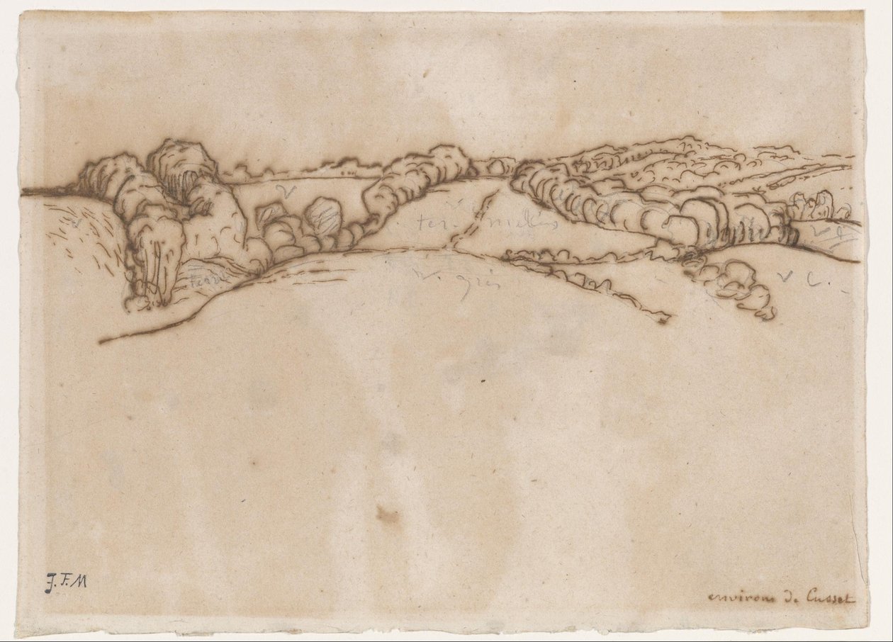 Environs de Cusset - Jean Francois Millet