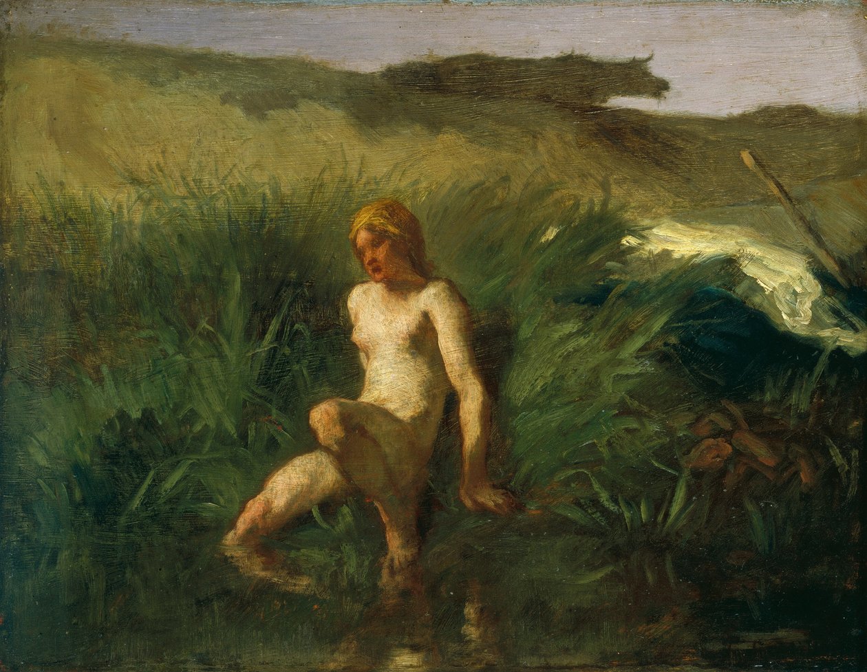Français :  La Baigneuse The Bather - Jean Francois Millet