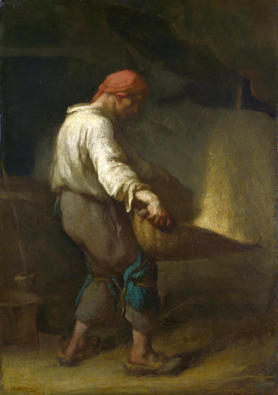 Français :  Un vanneur The Winnower - Jean Francois Millet