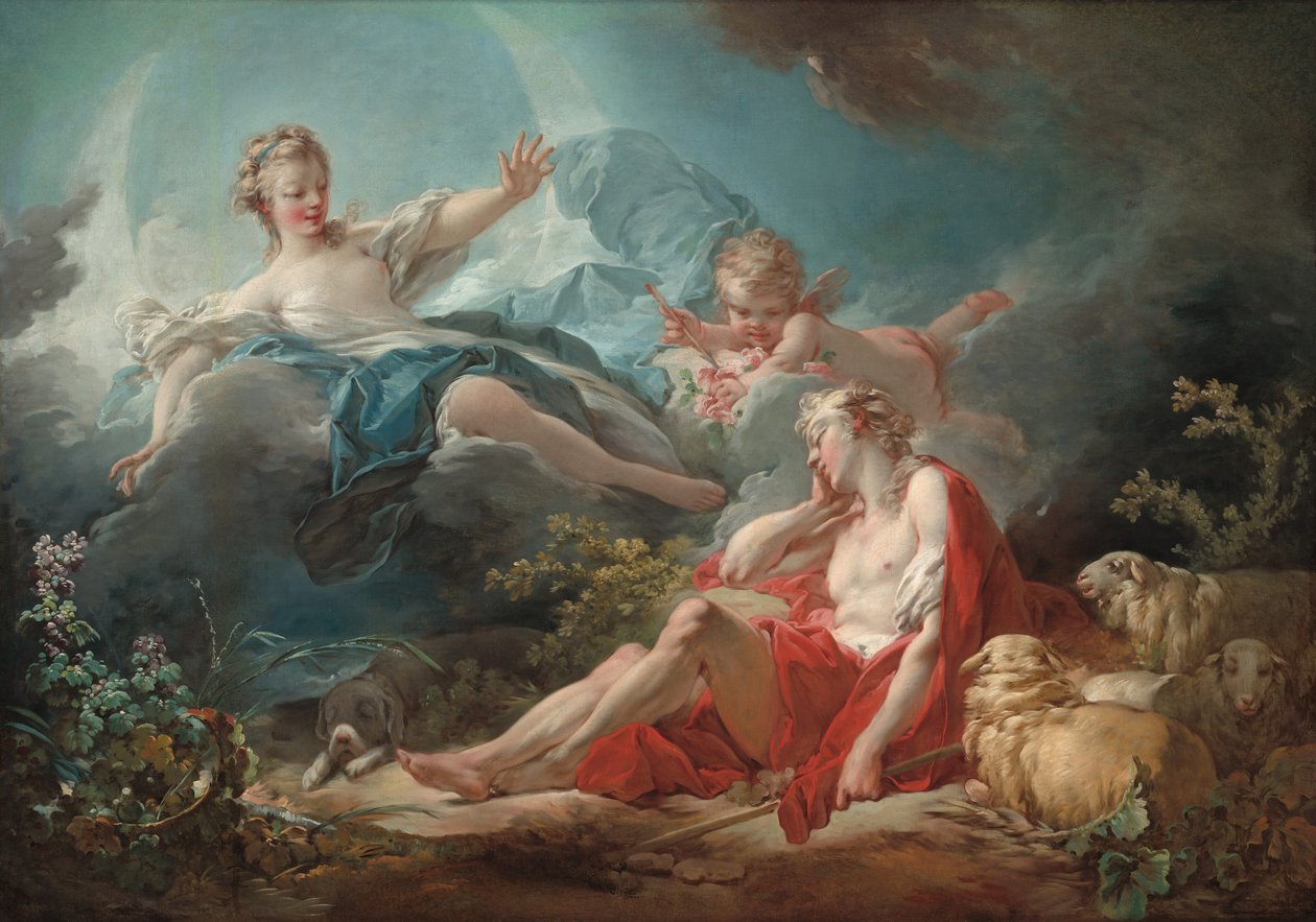 Diane et Endymion - Jean Honore Fragonard
