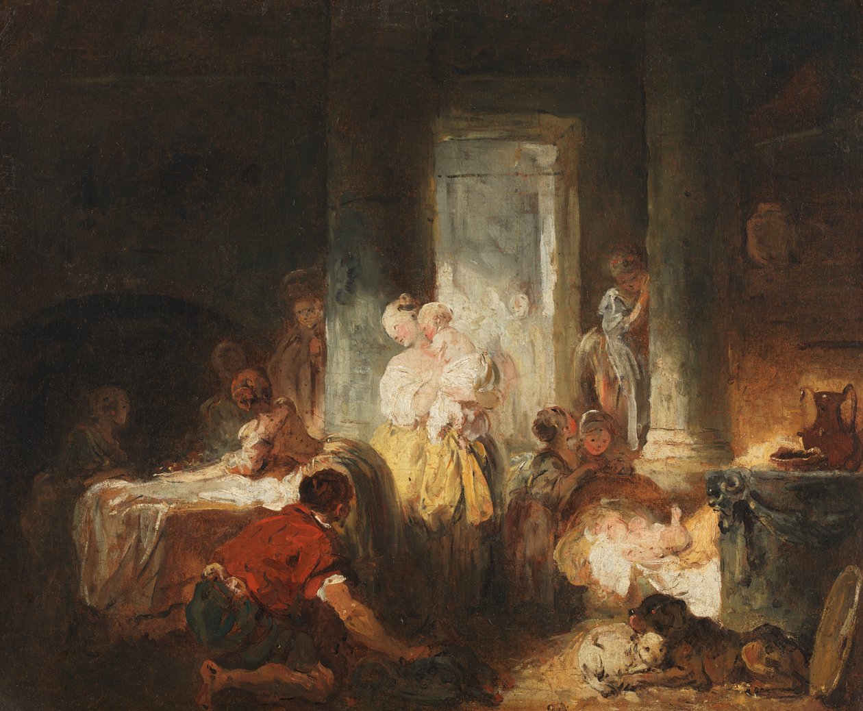 Intérieur romain - Jean Honore Fragonard