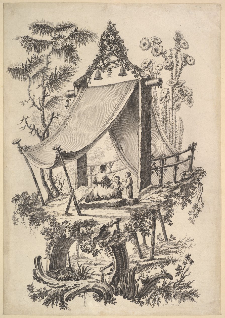 Cabane dans les arbres, 1773 - Jean Jacques Avril