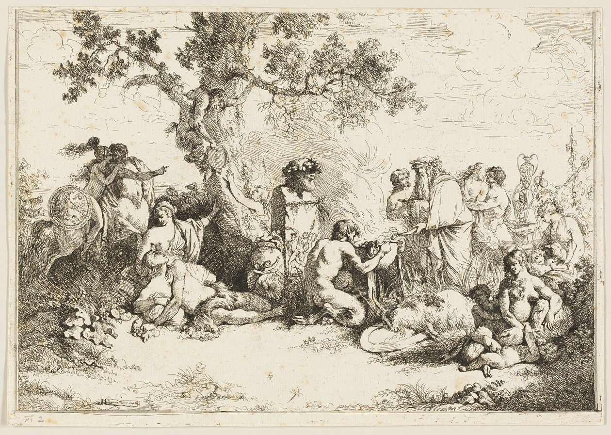 Sacrifice au dieu Pan - Jean Jacques Lagrenee