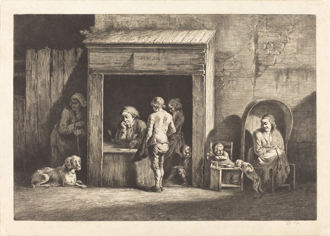 Le scribe public - Jean Jacques de Boissieu