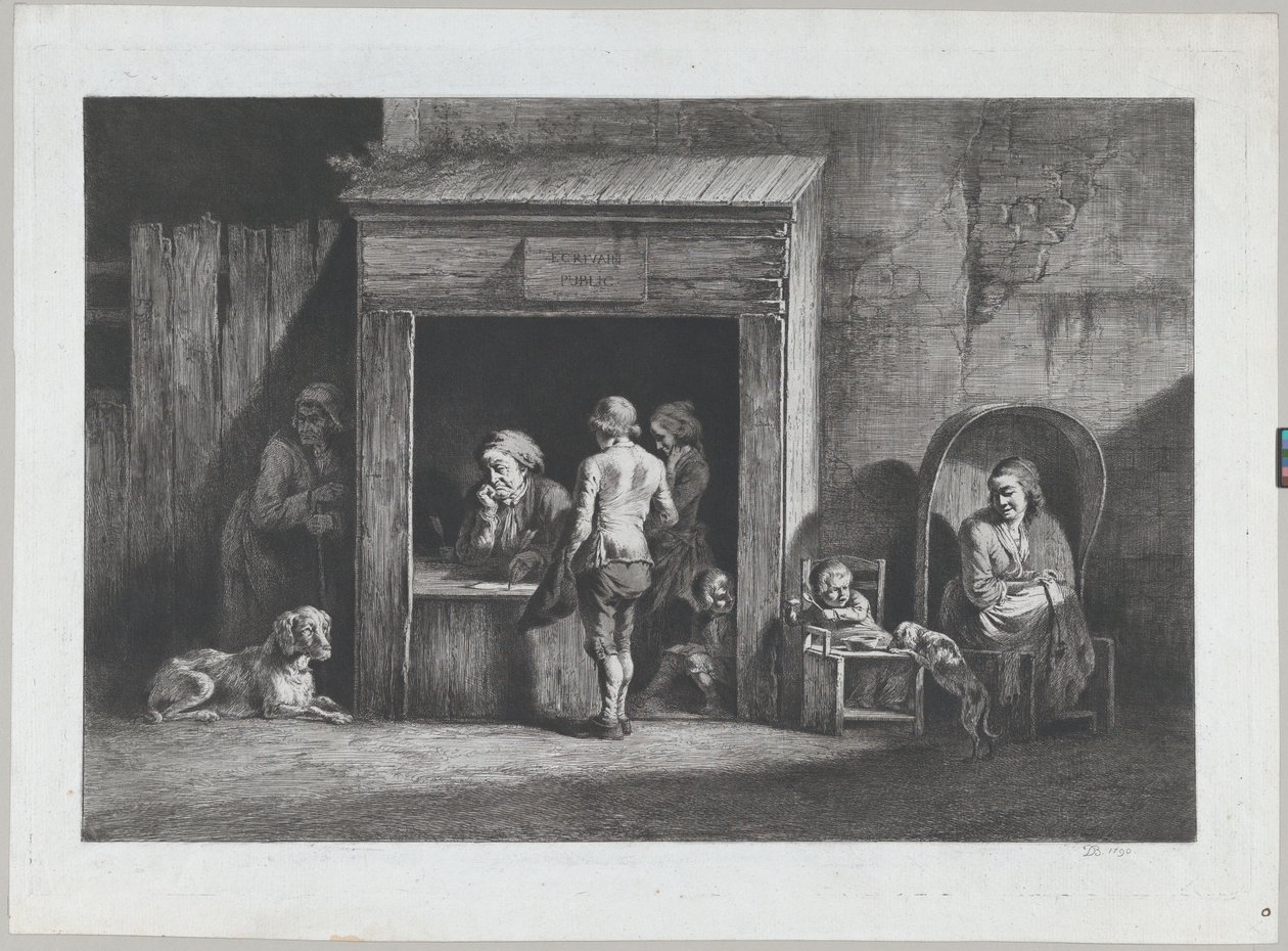 Le scribe public - Jean Jacques de Boissieu