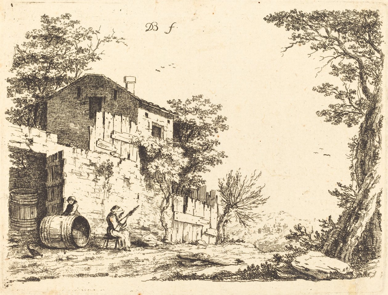 La fileuse - Jean Jacques de Boissieu
