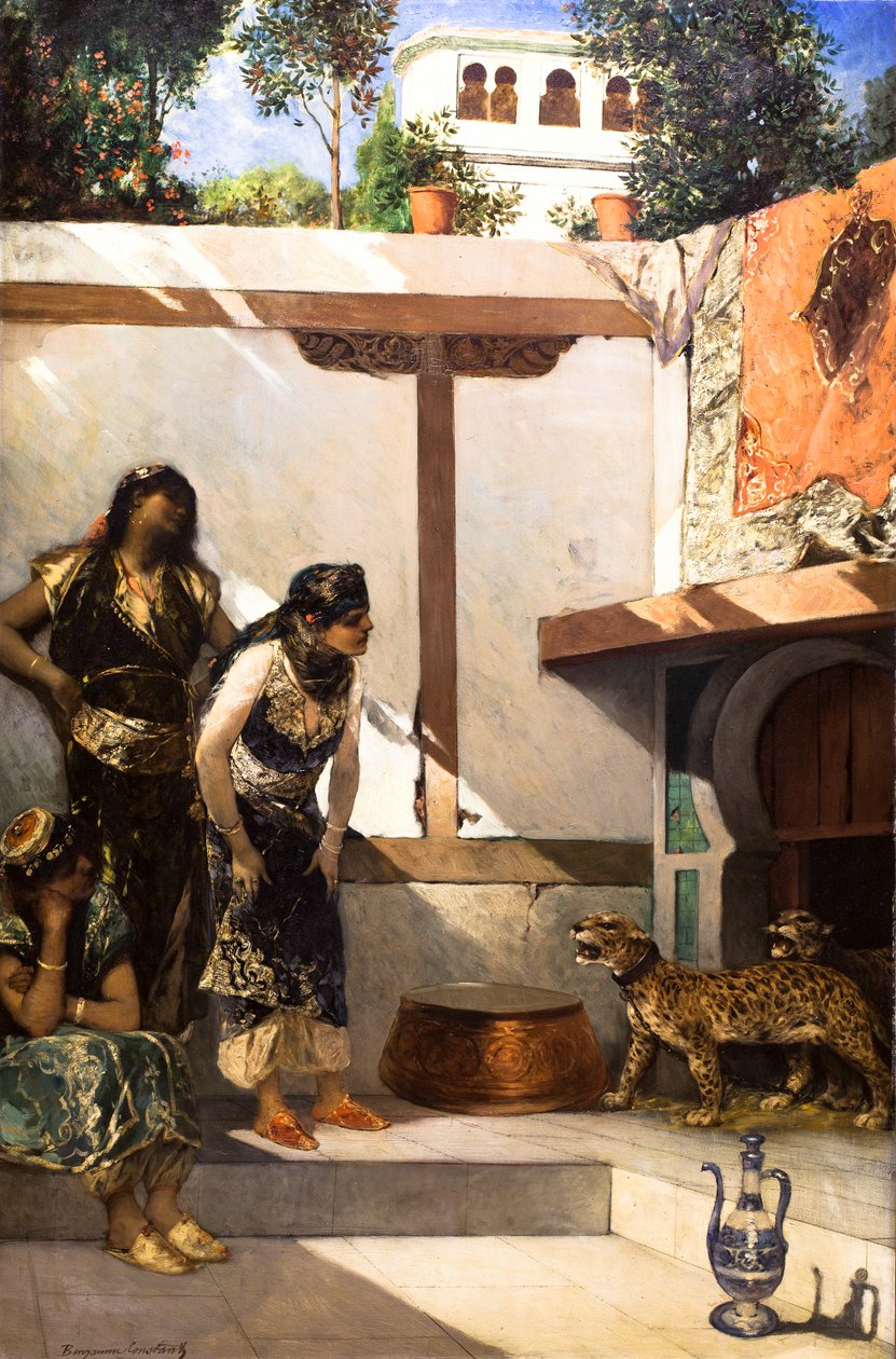Cour du palais du sultan - Jean Joseph Benjamin Constant