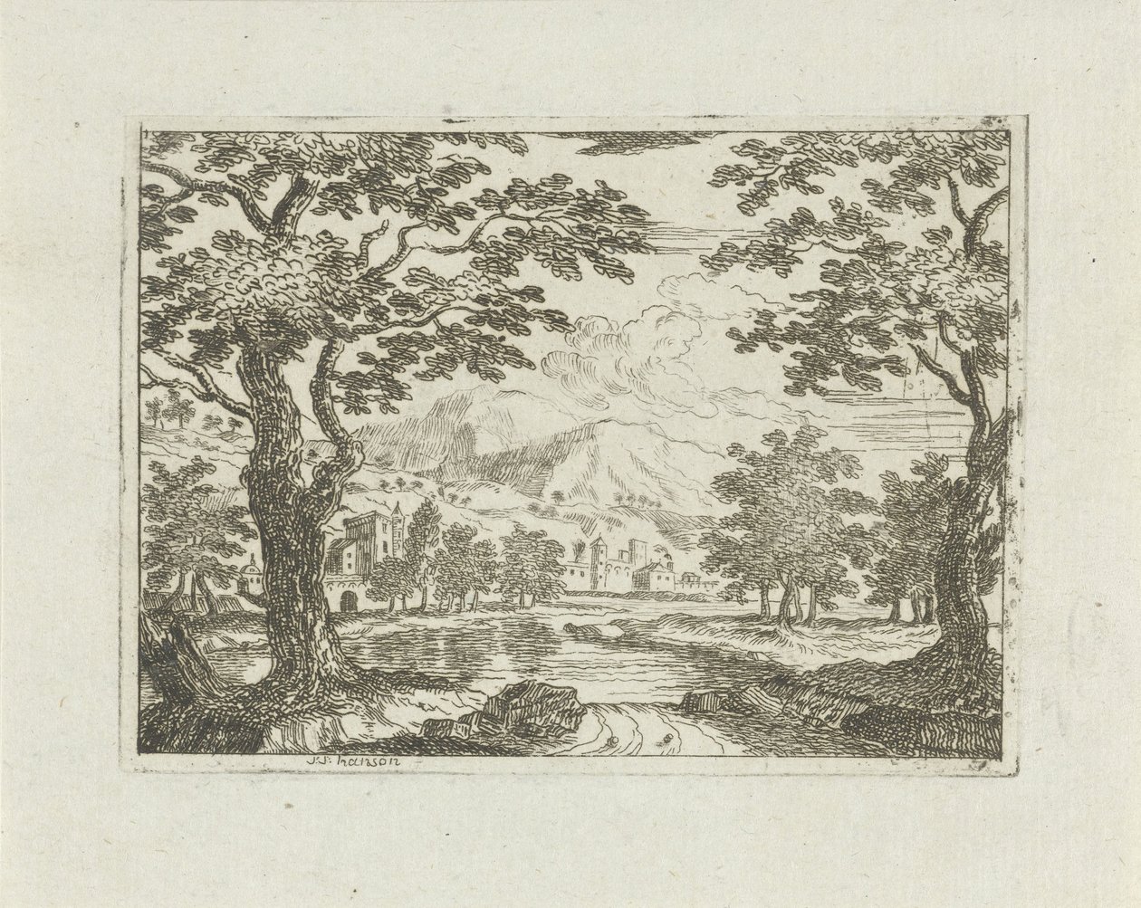 Village au bord d
