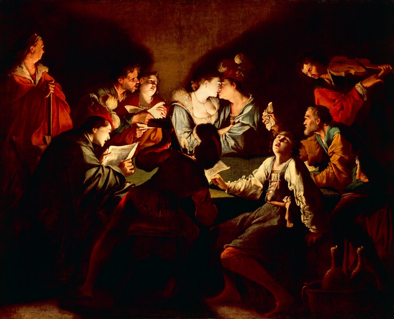 Concert nocturne, vers 1621/2 - Jean Leclerc
