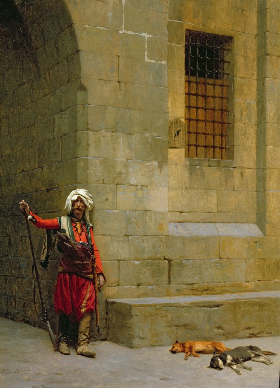 Arnaut et Chiens - Jean Leon Gerome