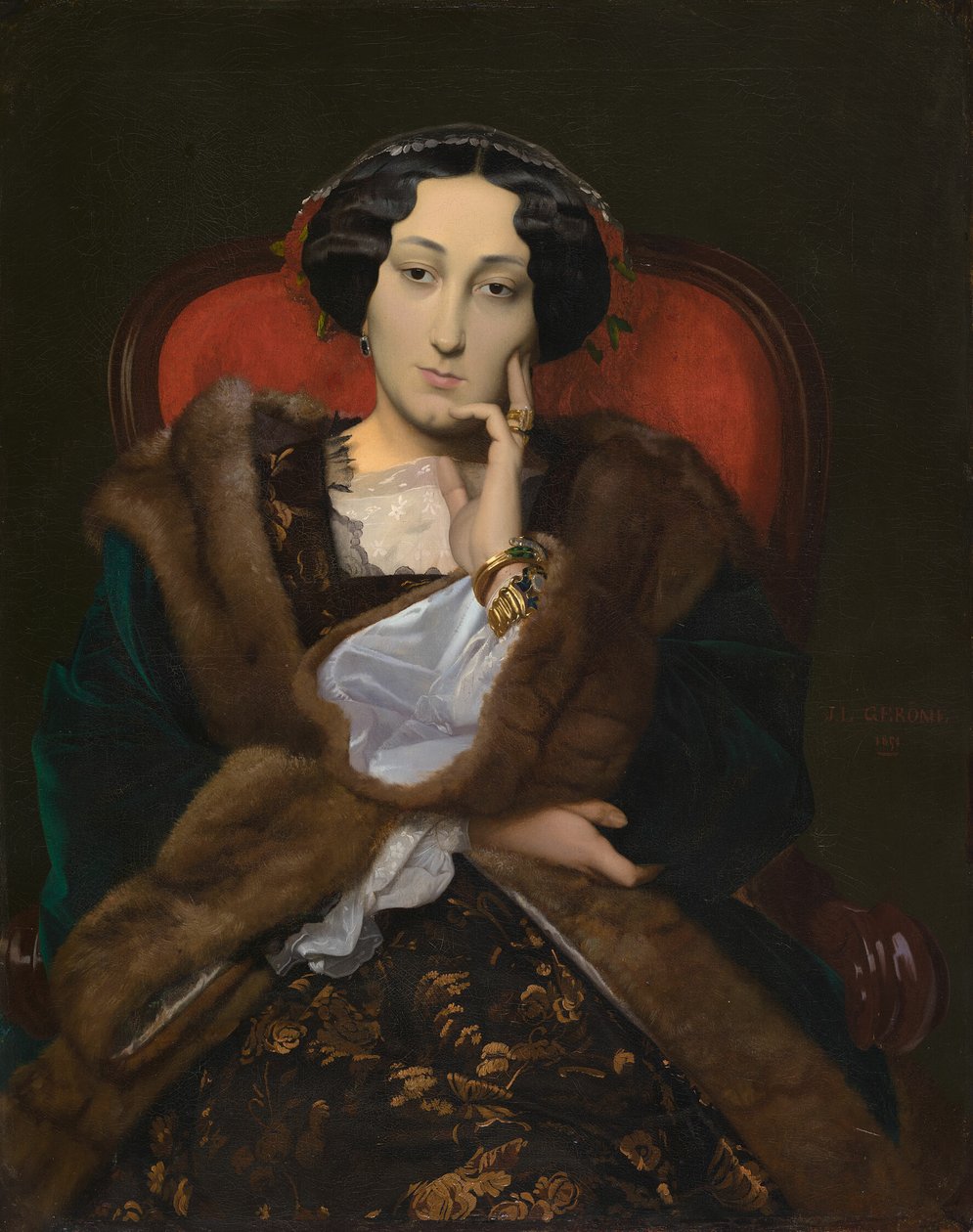 Portrait de femme - Jean Leon Gerome