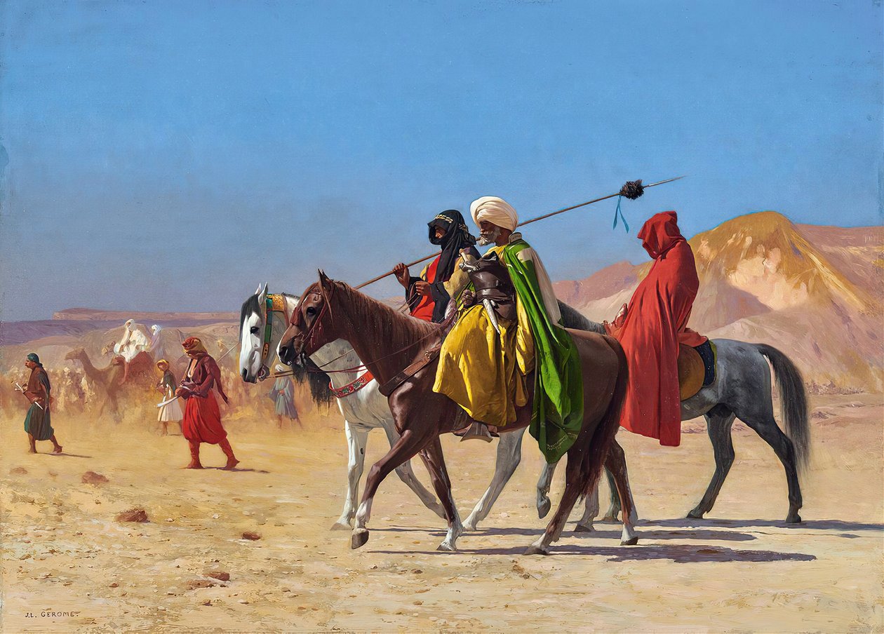 Cavaliers traversant le désert - Jean Leon Gerome