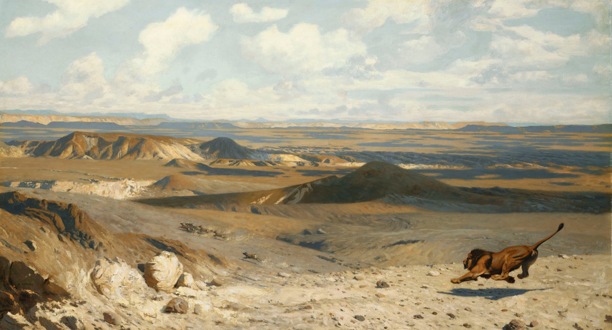 La poursuite - Jean Leon Gerome
