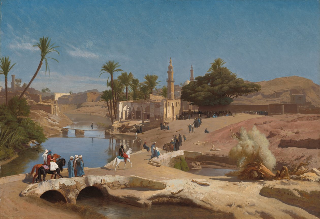 Vue de Medinet El-Fayoum, vers 1868-1870 - Jean Leon Gerome