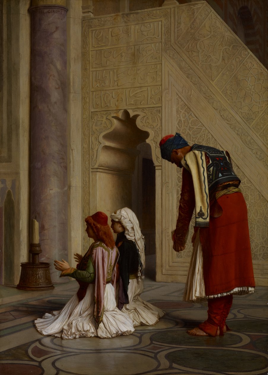 Jeunes Grecs dans la mosquée - Jean Leon Gerome
