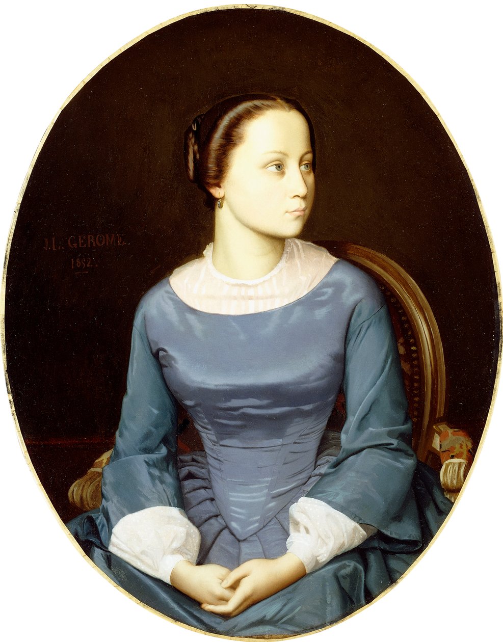 Jeune femme en bleu, 1852 - Jean Leon Gerome