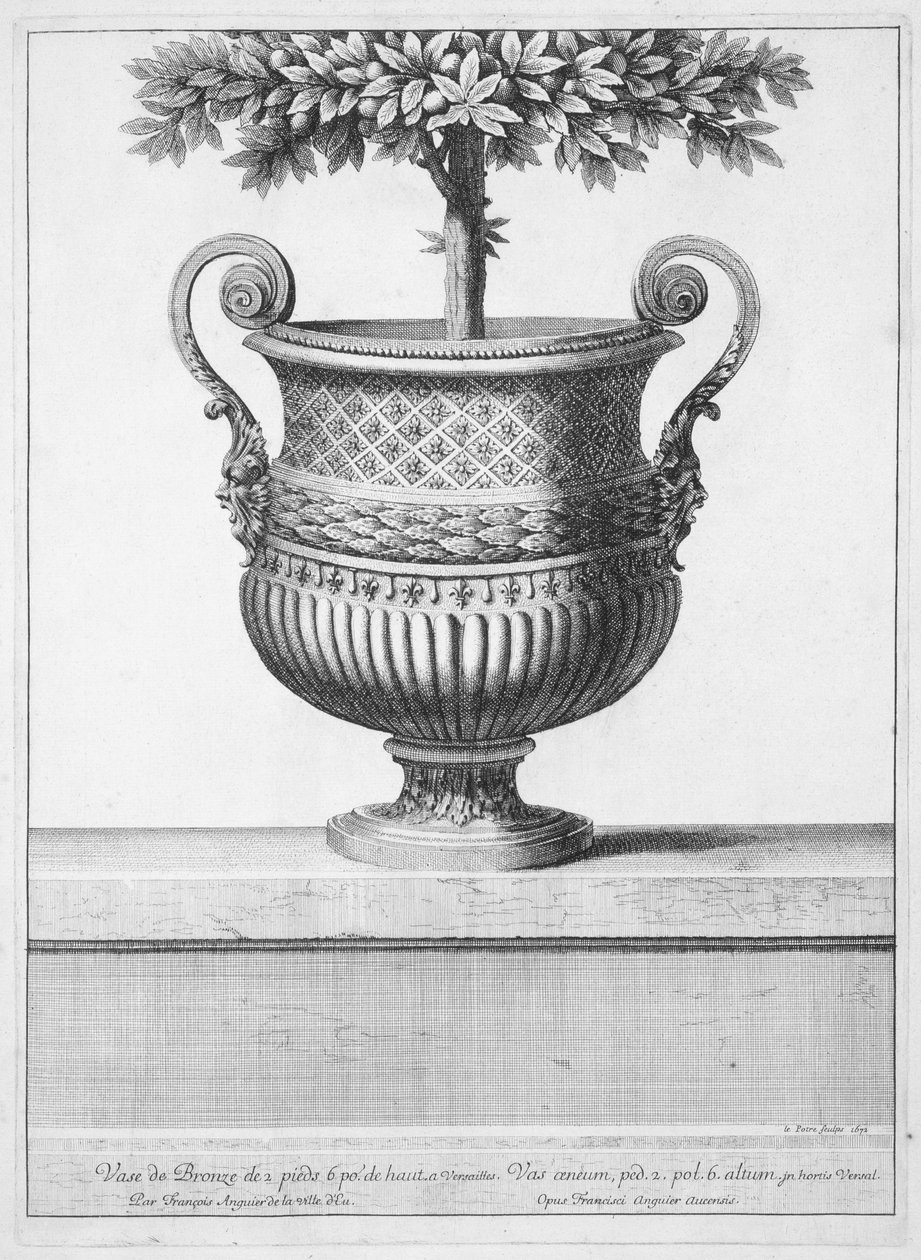 Vase en bronze à Versailles - Jean Lepautre