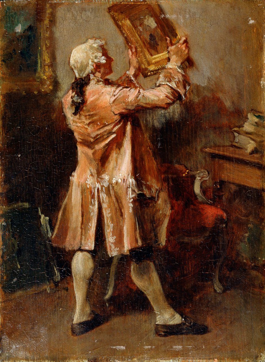 Un amateur de peinture, 19e siècle - Jean Louis Ernest Meissonier
