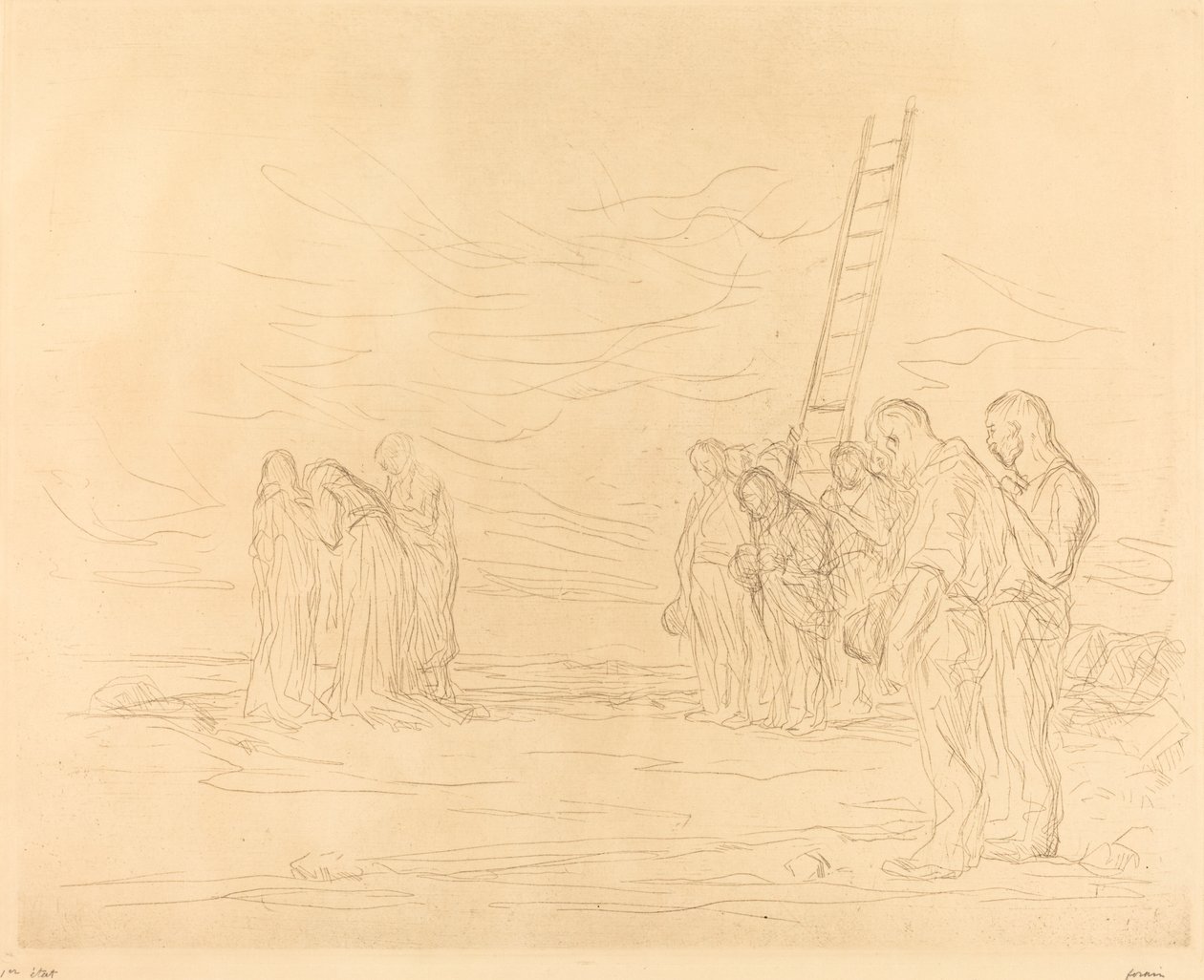 Calvaire (première planche) - Jean Louis Forain